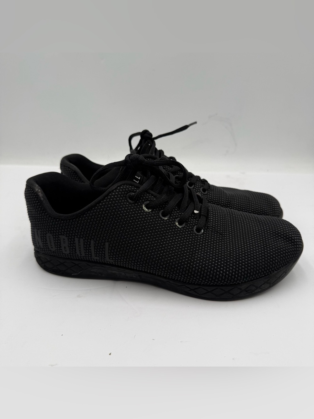 B52 Nobull Superfabric Trainer Unisex Size M9/W10.5 Black White Athletic Shoes